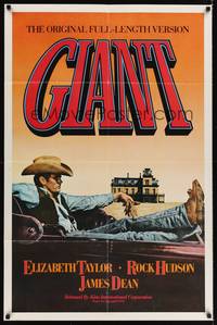 1r308 GIANT 1sh R83 cool image of James Dean sitting, directed by George Stevens!