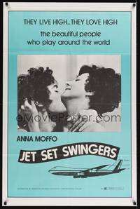 1r309 GIRL CALLED JULES blue 1sh '70 Jet Set Swingers, beautiful people who play around the world!