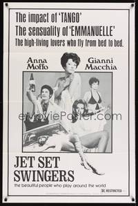 1r310 GIRL CALLED JULES white 1sh '70 Jet Set Swingers, high-living lovers who fly from bed to bed!