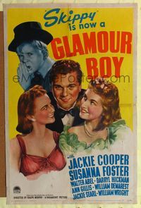 1r316 GLAMOUR BOY style A 1sh '41 Jackie Cooper, Susanna Foster, Walter Abel, Darryl Hickman