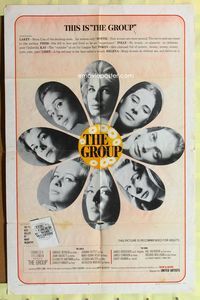 1r333 GROUP style A 1sh '66 Candice Bergen, Joan Hackett, Elizabeth Hartman, Shirley Knight & more!