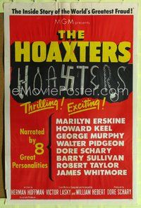 1r373 HOAXTERS 1sh '53 Cold War propaganda movie, the inside story of the world's greatest fraud!