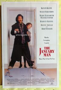 1r459 JANUARY MAN 1sh '89 Kevin Kline & Susan Sarandon, what a way to start the year!