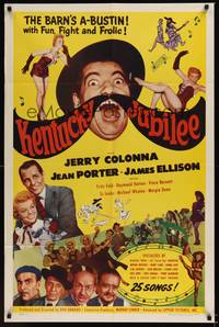 1r488 KENTUCKY JUBILEE 1sh '51 Jerry Colonna, Jean Porter & lots of country music stars!