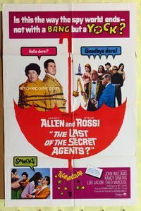 1r515 LAST OF THE SECRET AGENTS 1sh '66 Marty Allen & Steve Rossi tied up, Marty says Hello dere!