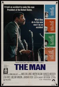 1r551 MAN 1sh '72 James Earl Jones as the 1st pretend black U.S. President, written by Rod Serling