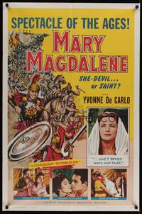 1r558 MARY MAGDALENE 1sh '60 La Spada e la croce, Yvonne De Carlo, she-devil or saint?