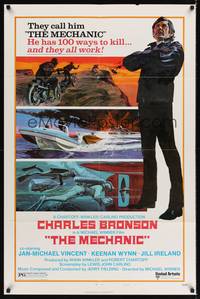 1r564 MECHANIC style B 1sh '72 Charles Bronson has 100 ways to kill, and they all work!