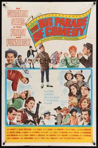 1r570 MGM'S BIG PARADE OF COMEDY 1sh '64 W.C. Fields, Marx Bros., Abbott & Costello, Lucille Ball!
