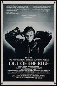 1r648 OUT OF THE BLUE 1sh '80 young punk Linda Manz, directed by Dennis Hopper!