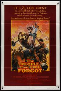 1r663 PEOPLE THAT TIME FORGOT 1sh '77 Edgar Rice Burroughs, a lost continent shut off by ice!
