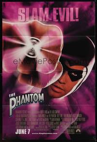 1r671 PHANTOM advance DS 1sh '96 masked hero Billy Zane, Catherine Zeta-Jones