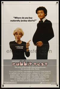 1r718 RABBIT TEST style B 1sh '78 director Joan Rivers, Billy Crystal is the first pregnant man!