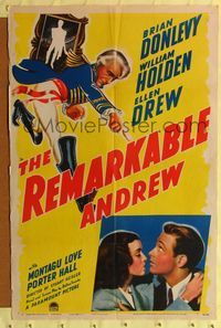 1r735 REMARKABLE ANDREW style A 1sh '42 William Holden, Ellen Drew, Brian Donlevy, wacky fantasy!