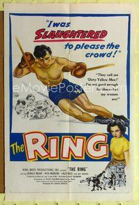 1r743 RING 1sh '52 Rita Moreno, Mexican boxing, I was slaughtered to please the crowd!