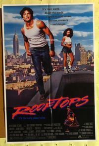1r765 ROOFTOPS 1sh '89 Jason Gedrick & Tisha Campbell, directed by Robert Wise!