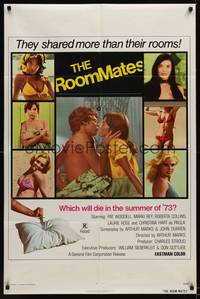 1r766 ROOMMATES 1sh '73 Pat Woodell, they shared more than their rooms!