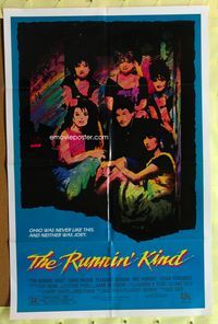 1r771 RUNNIN' KIND 1sh '89 Max Tash directed, rock & roll, Ohio was never like this!