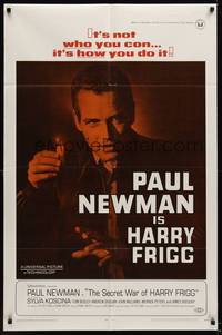 1r798 SECRET WAR OF HARRY FRIGG 1sh '68 Paul Newman in the title role, directed by Jack Smight!