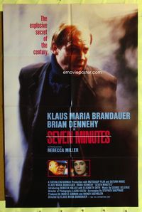 1r805 SEVEN MINUTES 1sh '89 Klaus Maria Brandauer, Brian Dennehy, Rebecca Miller!