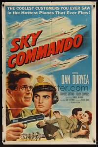 1r842 SKY COMMANDO 1sh '53 Korean War pilot Dan Duryea flies the hottest planes that ever flew!