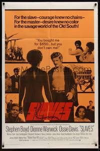 1r847 SLAVES 1sh '69 Stephen Boyd bought Dionne Warwick for $650, but she owned him!