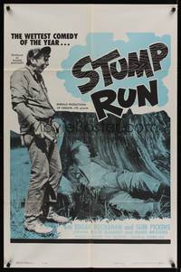 1r882 STUMP RUN 1sh '60 great images of Edgar Buchanan & Slim Pickens as hillbillies!