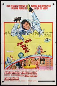 1r965 WAY WAY OUT 1sh '66 astronaut Jerry Lewis sent to live on the moon in 1989!