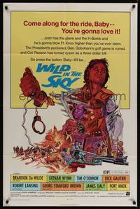 1r978 WILD IN THE SKY 1sh '72 AIP, Brandon De Wilde, Keenan Wynn, cool Dietz action artwork!