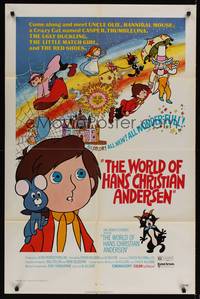 1r985 WORLD OF HANS CHRISTIAN ANDERSEN 1sh '71 great children's cartoon artwork!