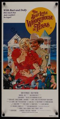 1s378 BEST LITTLE WHOREHOUSE IN TEXAS Aust daybill '82 Burt Reynolds & Dolly Parton by Gouzee!