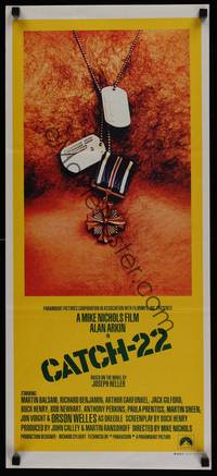 1s400 CATCH 22 Aust daybill '70 directed by Mike Nichols, based on the novel by Joseph Heller!