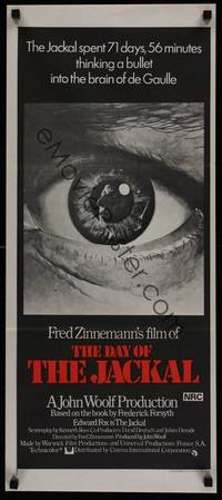 1s418 DAY OF THE JACKAL Aust daybill '73 Fred Zinnemann assassination classic!