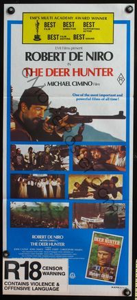 1s421 DEER HUNTER Aust daybill '78 Robert De Niro w/rifle, Michael Cimino directed!