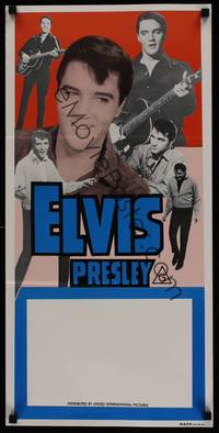 1s429 ELVIS PRESLEY STOCK Aust daybill 1980s six great images of the rock & roll king performing!