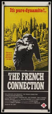 1s444 FRENCH CONNECTION Aust daybill '71 cool image of Gene Hackman, directed by William Friedkin!