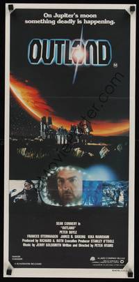 1s495 OUTLAND Aust daybill '81 Sean Connery is the only law on Jupiter's moon!