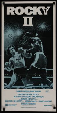 1s519 ROCKY II Aust daybill R80s Sylvester Stallone, Carl Weathers, boxing sequel!