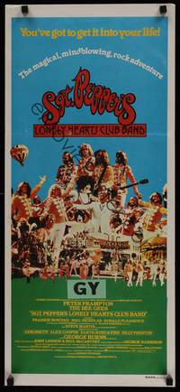 1s532 SGT. PEPPER'S LONELY HEARTS CLUB BAND Aust daybill '78 George Burns, Bee Gees, the Beatles!