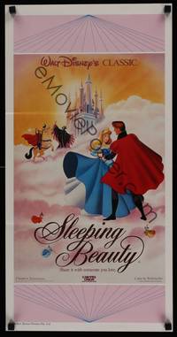 1s541 SLEEPING BEAUTY Aust daybill R87 Walt Disney cartoon fairy tale fantasy, great art!