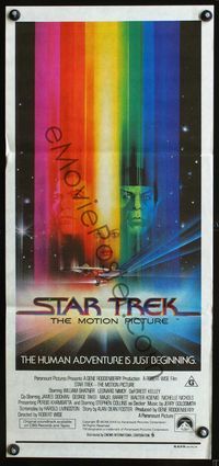 1s553 STAR TREK Aust daybill '79 William Shatner, Leonard Nimoy, great Bob Peak art!