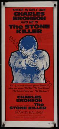 1s559 STONE KILLER Aust daybill '73 there is only one Charles Bronson, cool image!