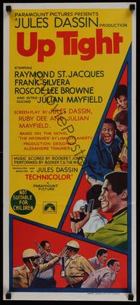 1s597 UP TIGHT! Aust daybill '69 Jules Dassin, Raymond St. Jacques, Ruby Dee, Informer re-make!