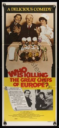 1s602 WHO IS KILLING THE GREAT CHEFS OF EUROPE Aust daybill '78 George Segal, Jacqueline Bisset