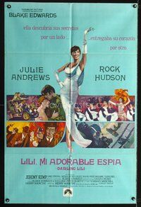 1s704 DARLING LILI Spanish/U.S. 1sh '70 Julie Andrews, Rock Hudson, Blake Edwards, William Peter Blatty