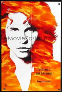 1s714 DOORS Spanish/U.S. teaser 1sh '90 image of Val Kilmer as Jim Morrison, directed by Oliver Stone!