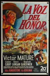 1s741 FURY AT FURNACE CREEK Spanish/U.S. 1sh '48 Victor Mature & Coleen Gray western!