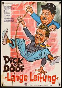 1s195 BLOCK-HEADS German R66 great wacky art of Stan Laurel & Oliver Hardy, Hal Roach!