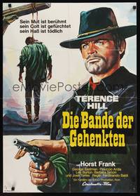 1s219 DJANGO PREPARE A COFFIN German R75 art of Terence Hill w/gun & hanging man!