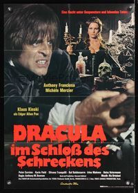 1s222 DRACULA IN THE CASTLE OF BLOOD German '72 great image of crazed Klaus Kinski!